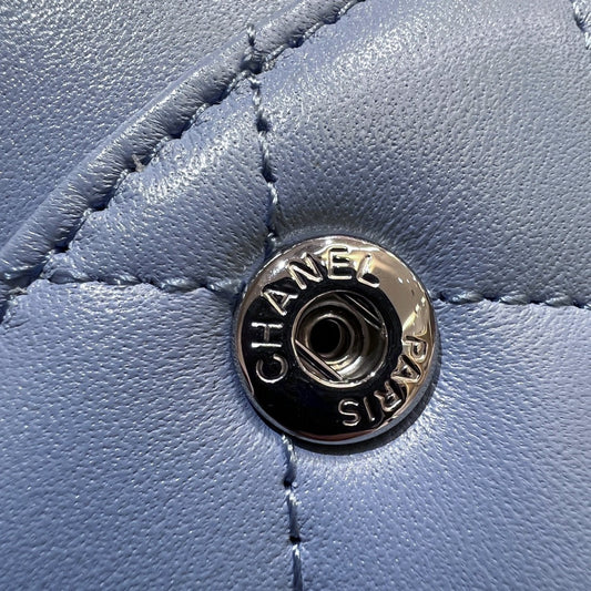 CH CLASSIC 11.12 HANDBAG 25.5 Lambskin Baby Blue