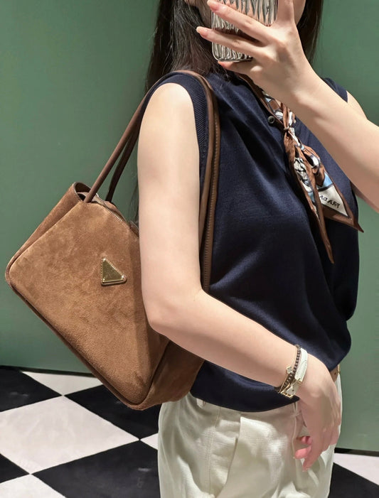 PD Medium Nubuck leather handbag