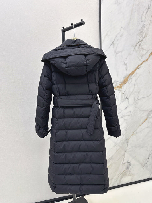 Bur New Double-breasted hooded down jacket