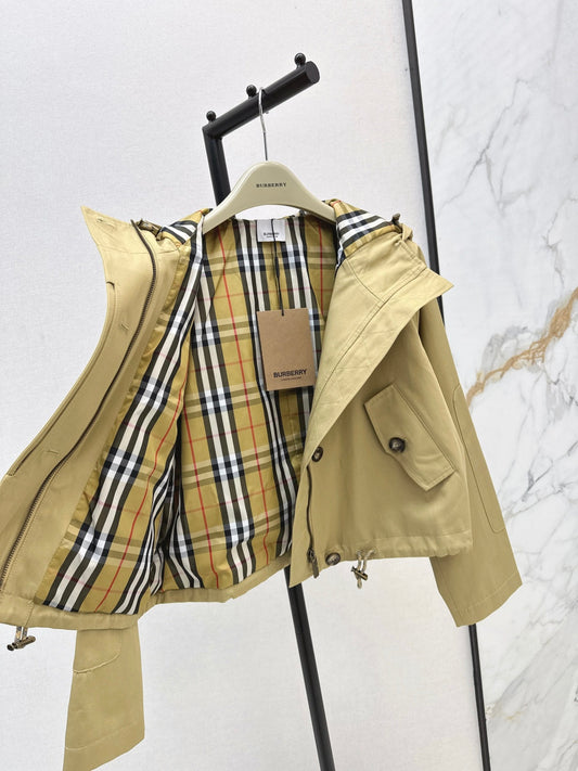 Bur New Hooded short windbreaker jacket