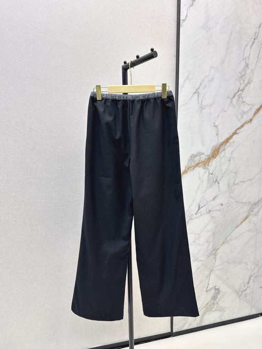 Miu New drawstring straight-leg pants