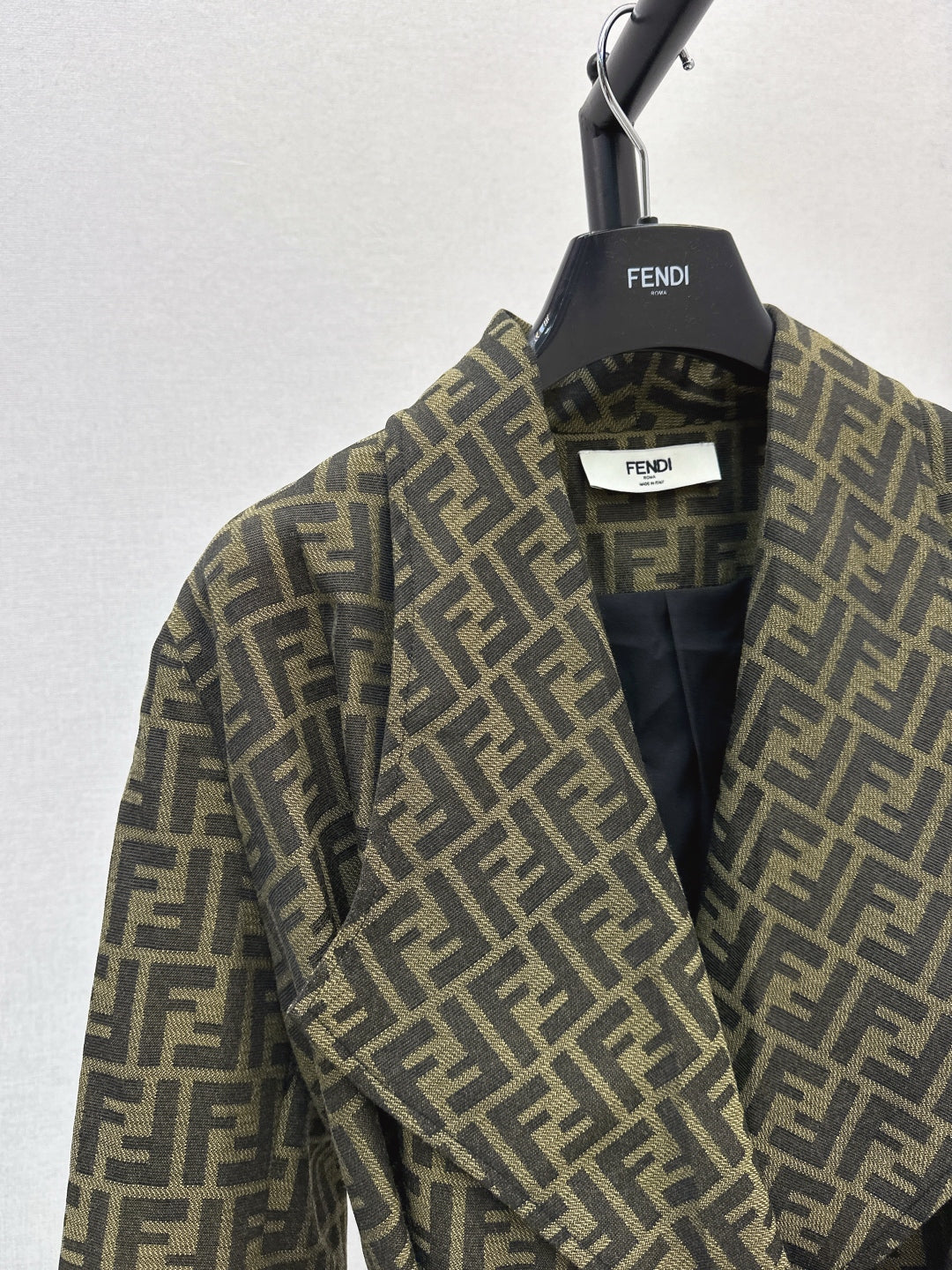 Fend New jacquard tie jacket