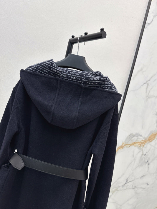 Pra NEW Hooded wool coat