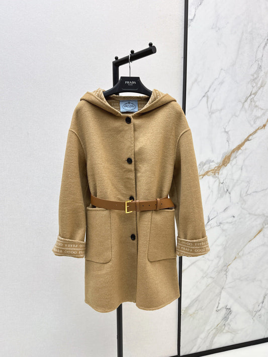 Pra NEW Hooded wool coat