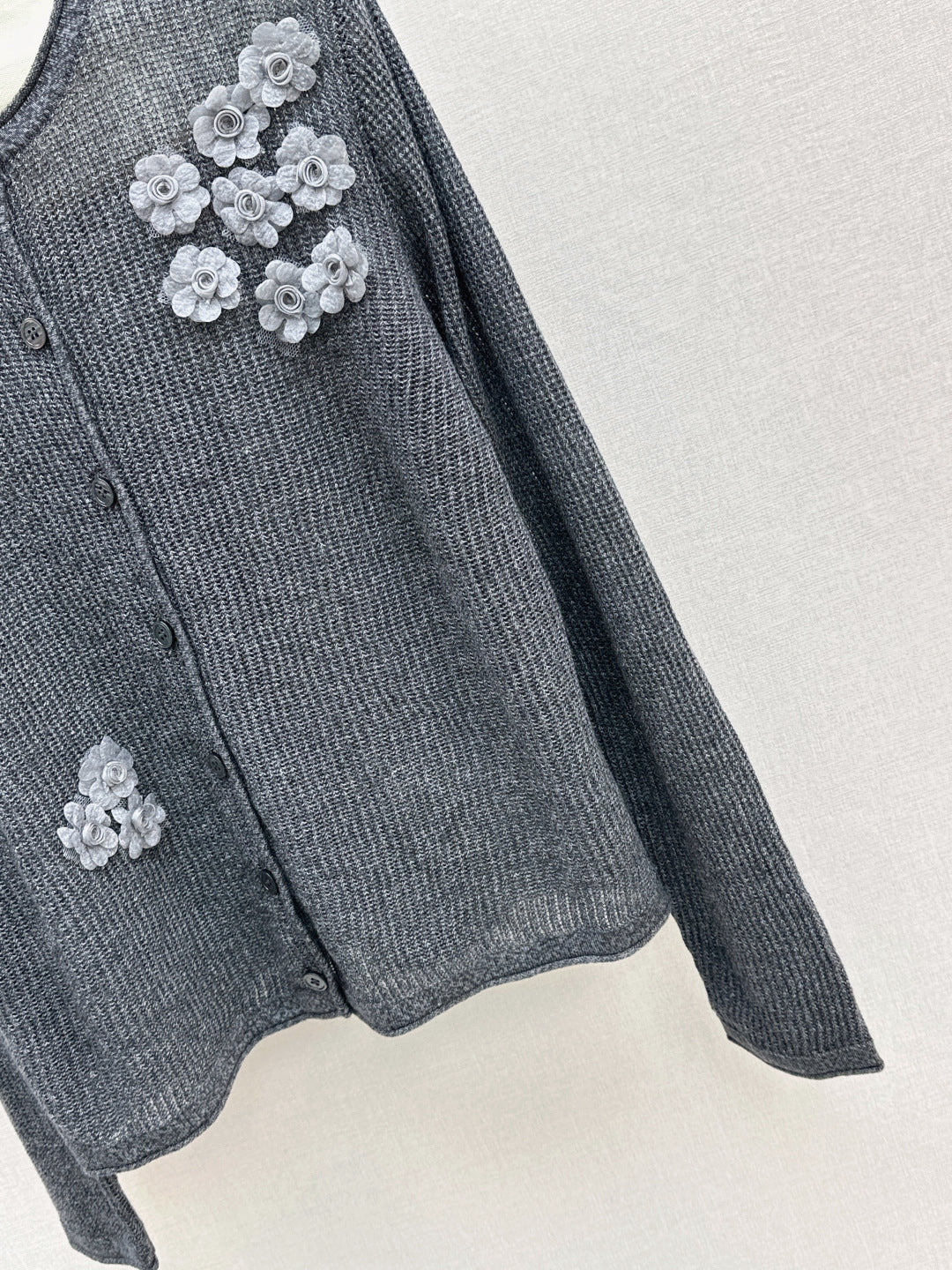 Chan NEW floral embellished cardigan