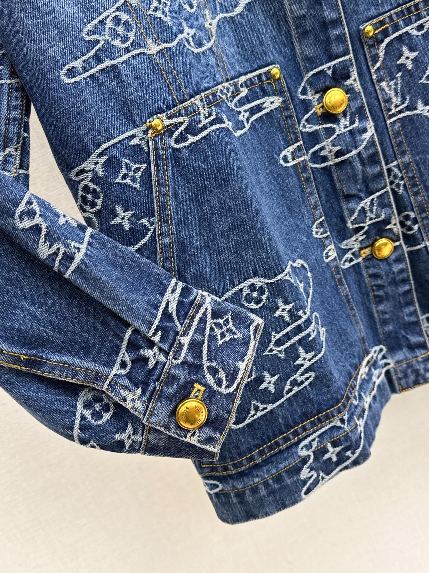 Louis NEW jacquard denim jacket