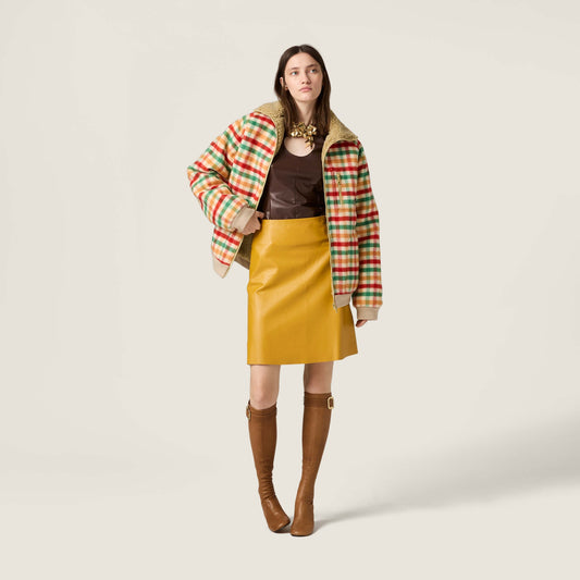 Miu NEW plaid coat
