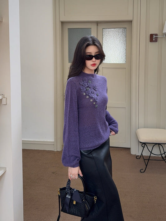 Chan NEW floral sweater