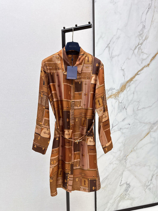 Louis NEW printed silk dress