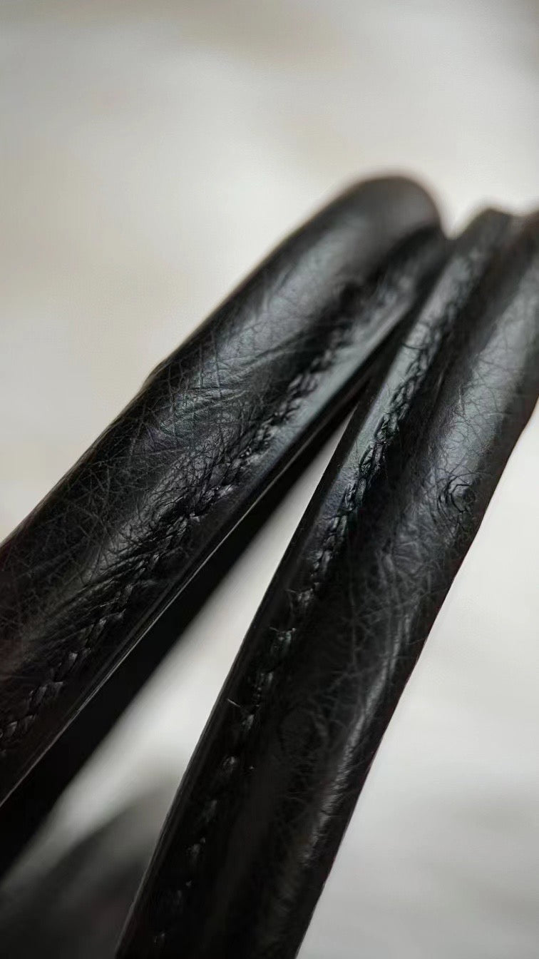 Birkin 25 Ostrich skin Black