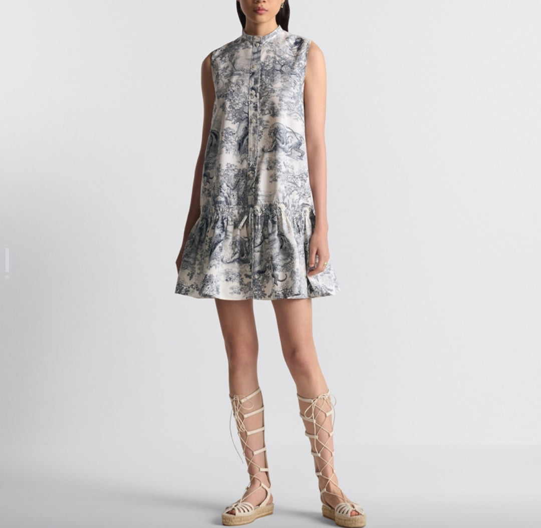 CD NEW printed sleeveless dress