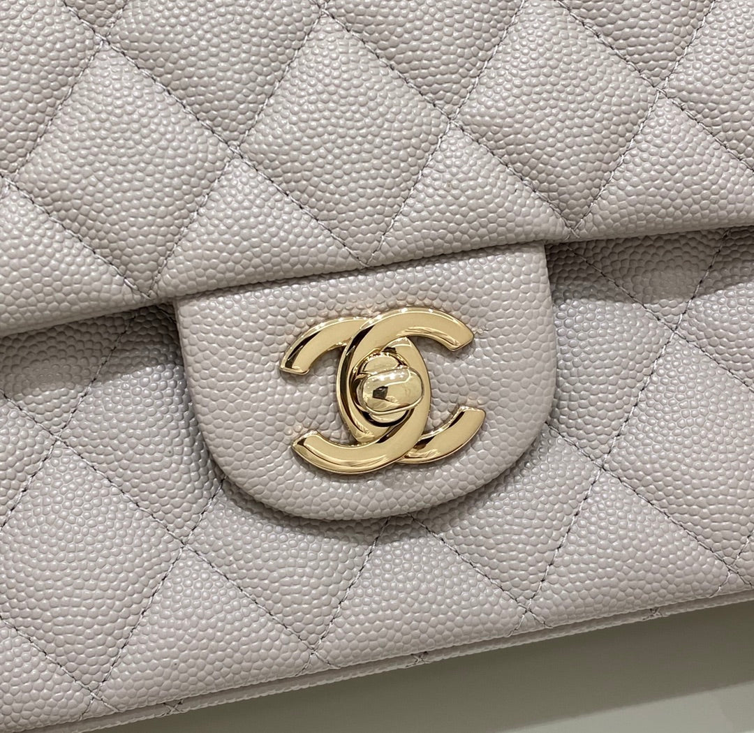 CH CLASSIC 11.12 HANDBAG 25.5 Small Grained Calfskin Elephant Gray