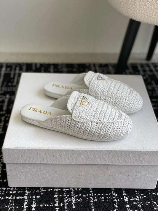 P  woven slippers