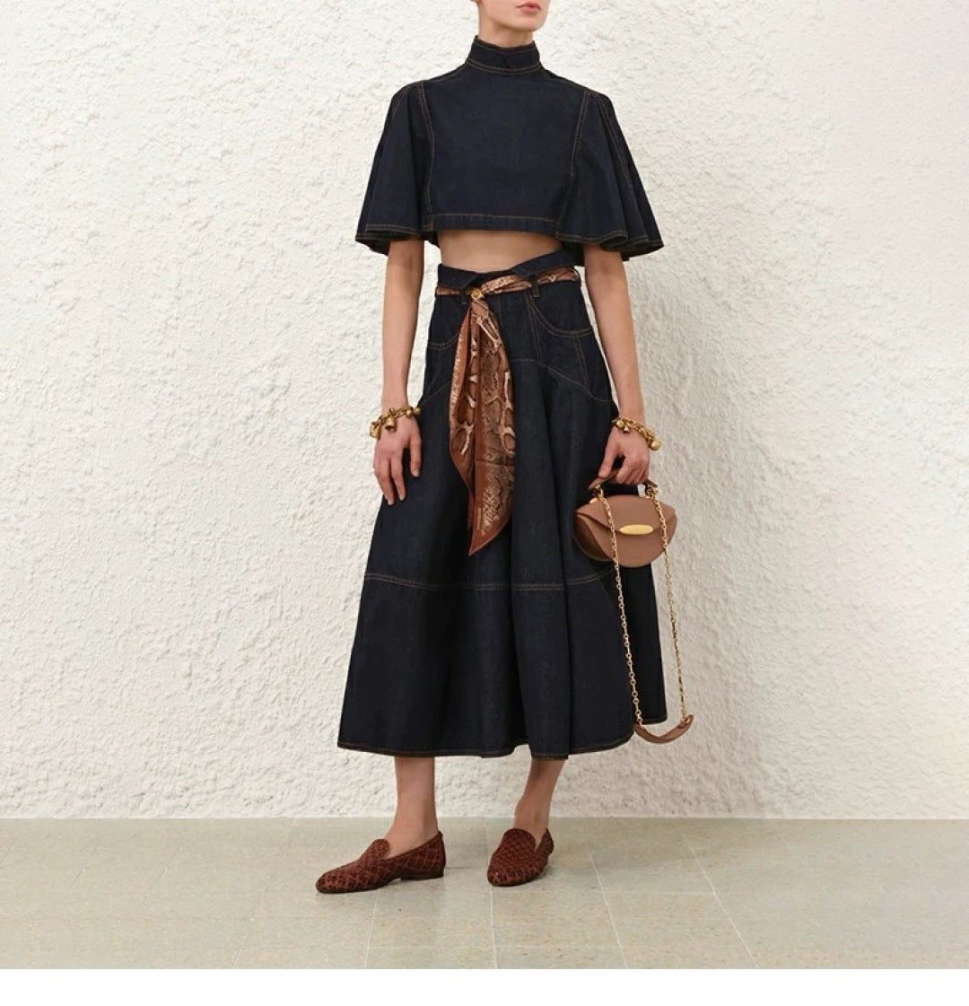 Zimm New Short denim skirt