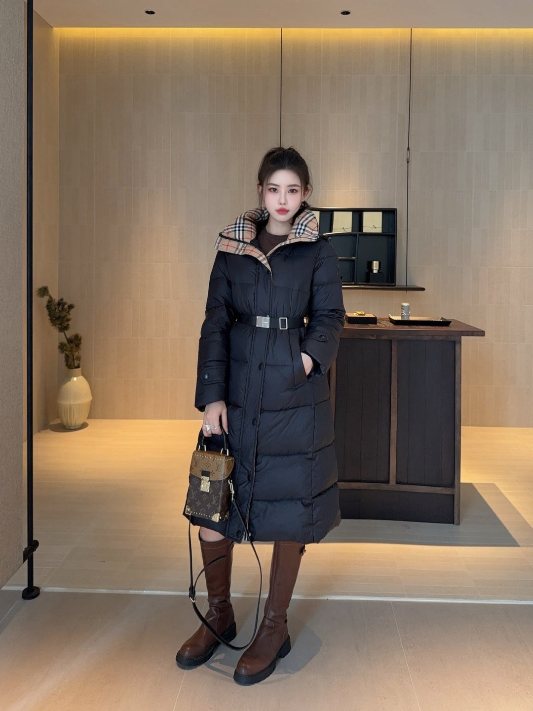 Bur New long down jacket