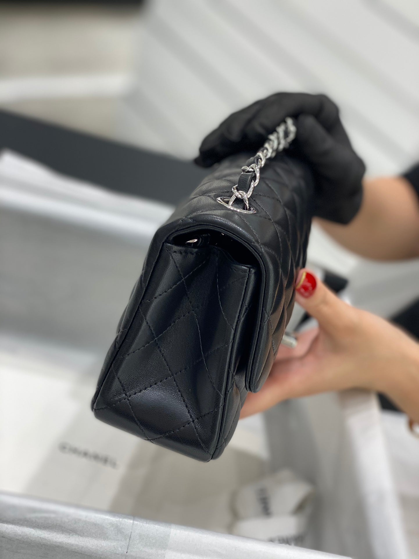 CH MINI CLASSIC HANDBAG 20 Lambskin Black