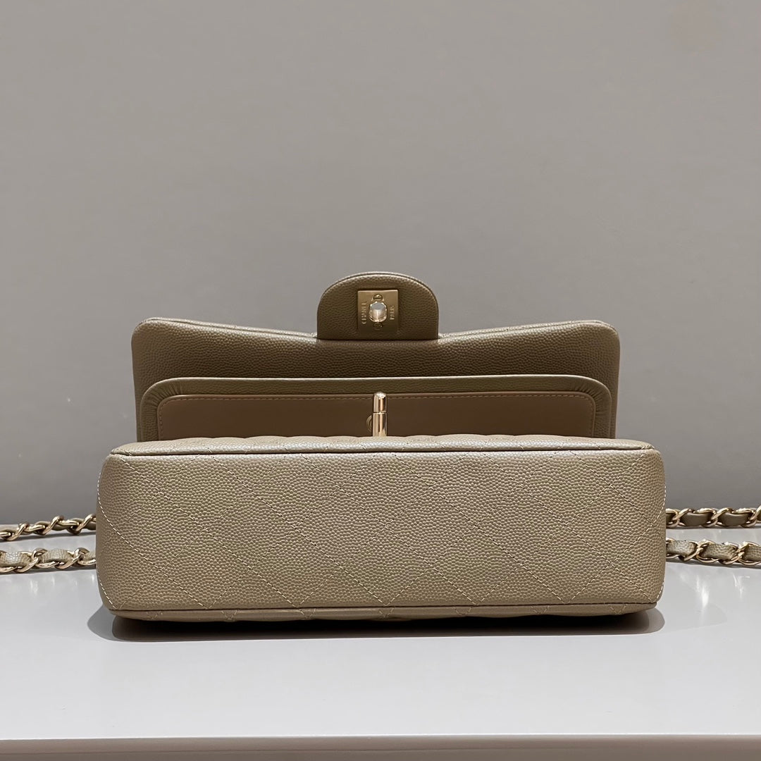 CH SMALL CLASSIC HANDBAG 23 Small Grained Calfskin Chai (Teas)