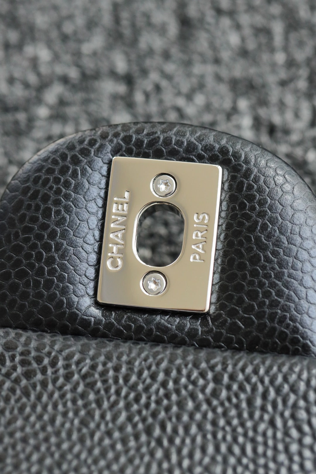 CH  MINI CLASSIC HANDBAG 20 Grained Calfskin Black