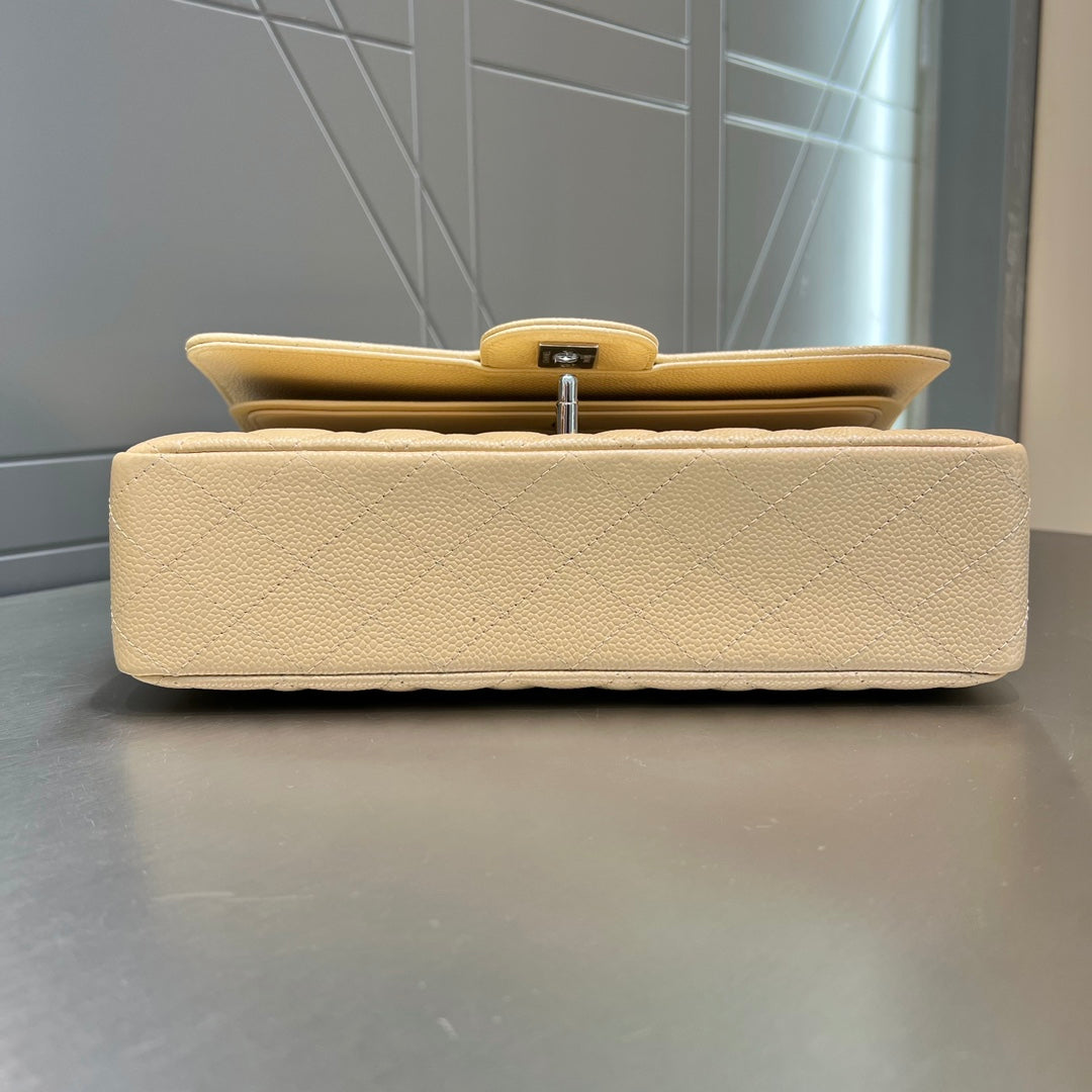 CH  CLASSIC 11.12 HANDBAG 25.5 Grained Calfskin Apricot