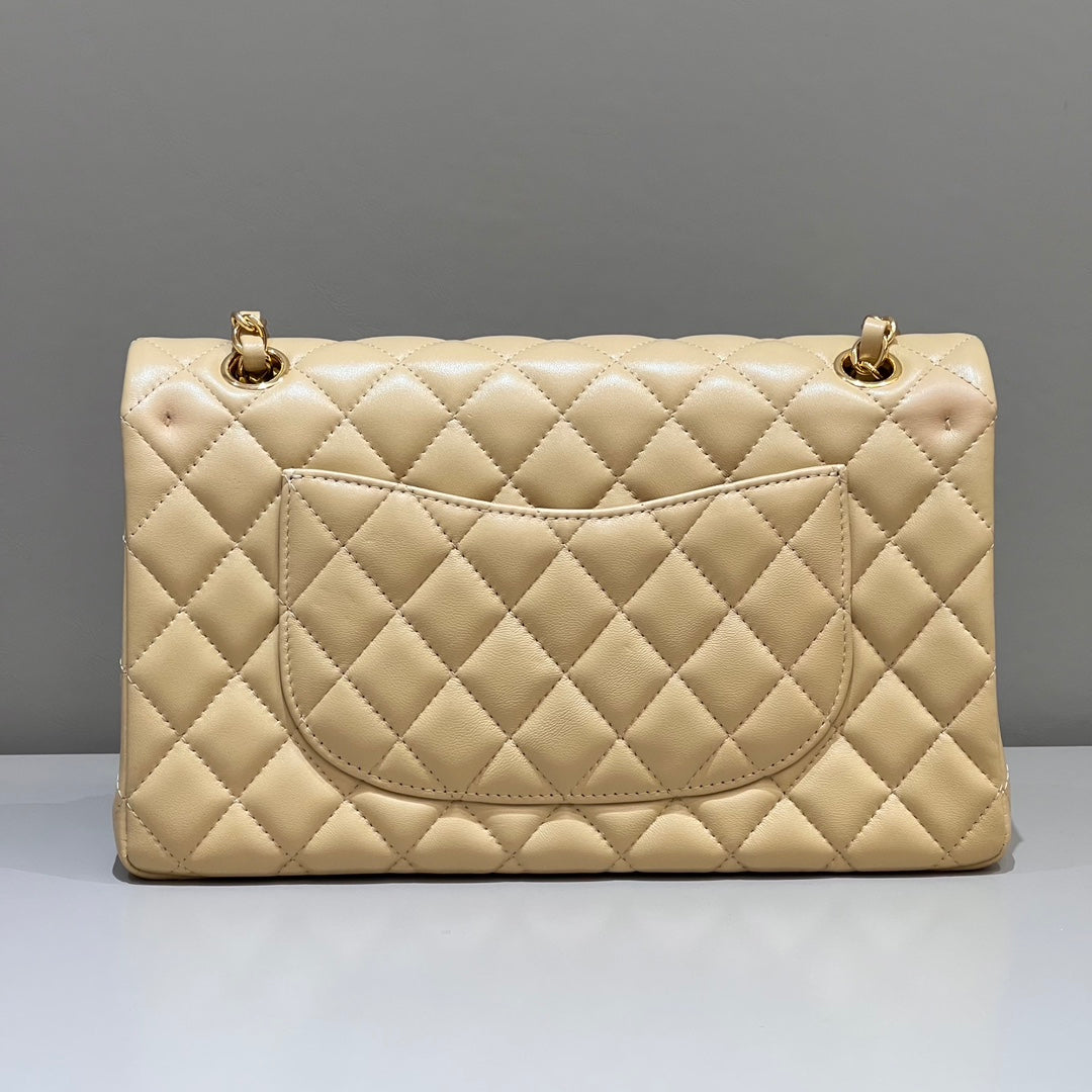 CH CLASSIC 11.12 HANDBAG 25.5 Lambskin Apricot