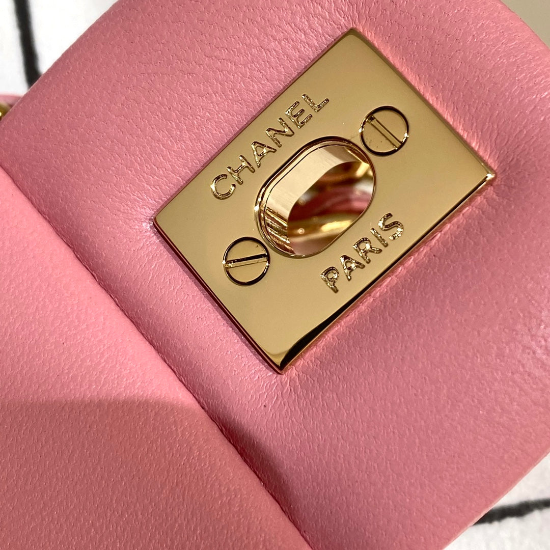 CH CLASSIC 11.12 HANDBAG 25.5 Lambskin Dark Pink