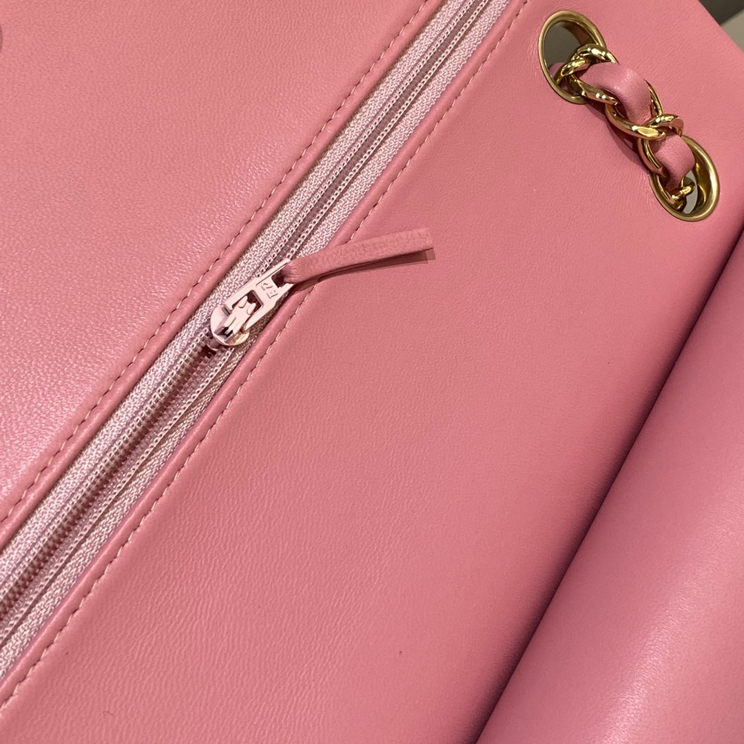 CH CLASSIC 11.12 HANDBAG 25.5 Lambskin Dark Pink