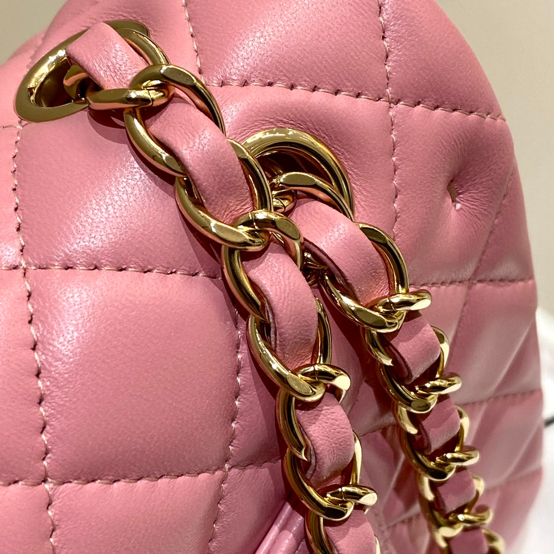 CH CLASSIC 11.12 HANDBAG 25.5 Lambskin Dark Pink