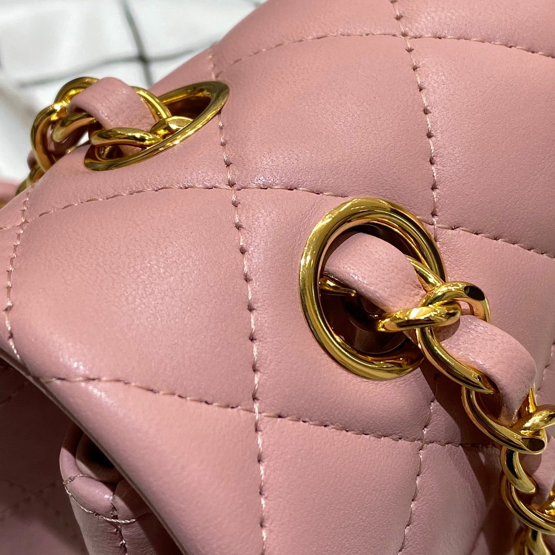 CH CLASSIC 11.12 HANDBAG 25.5 Lambskin Pink