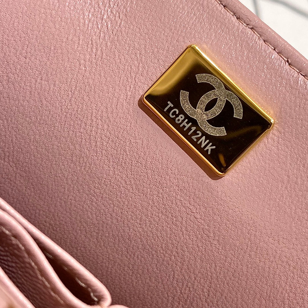 CH CLASSIC 11.12 HANDBAG 25.5 Lambskin Pink