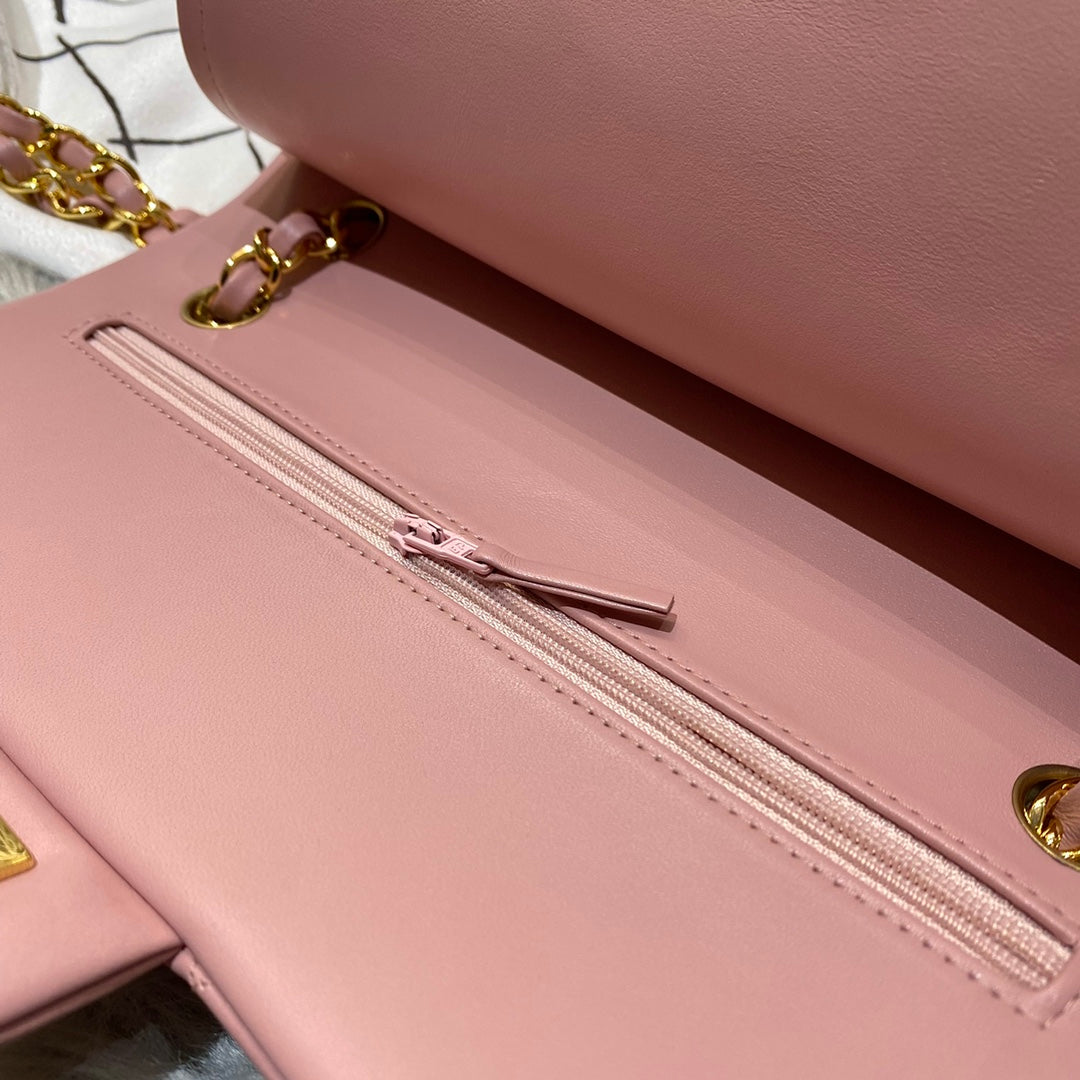 CH CLASSIC 11.12 HANDBAG 25.5 Lambskin Pink