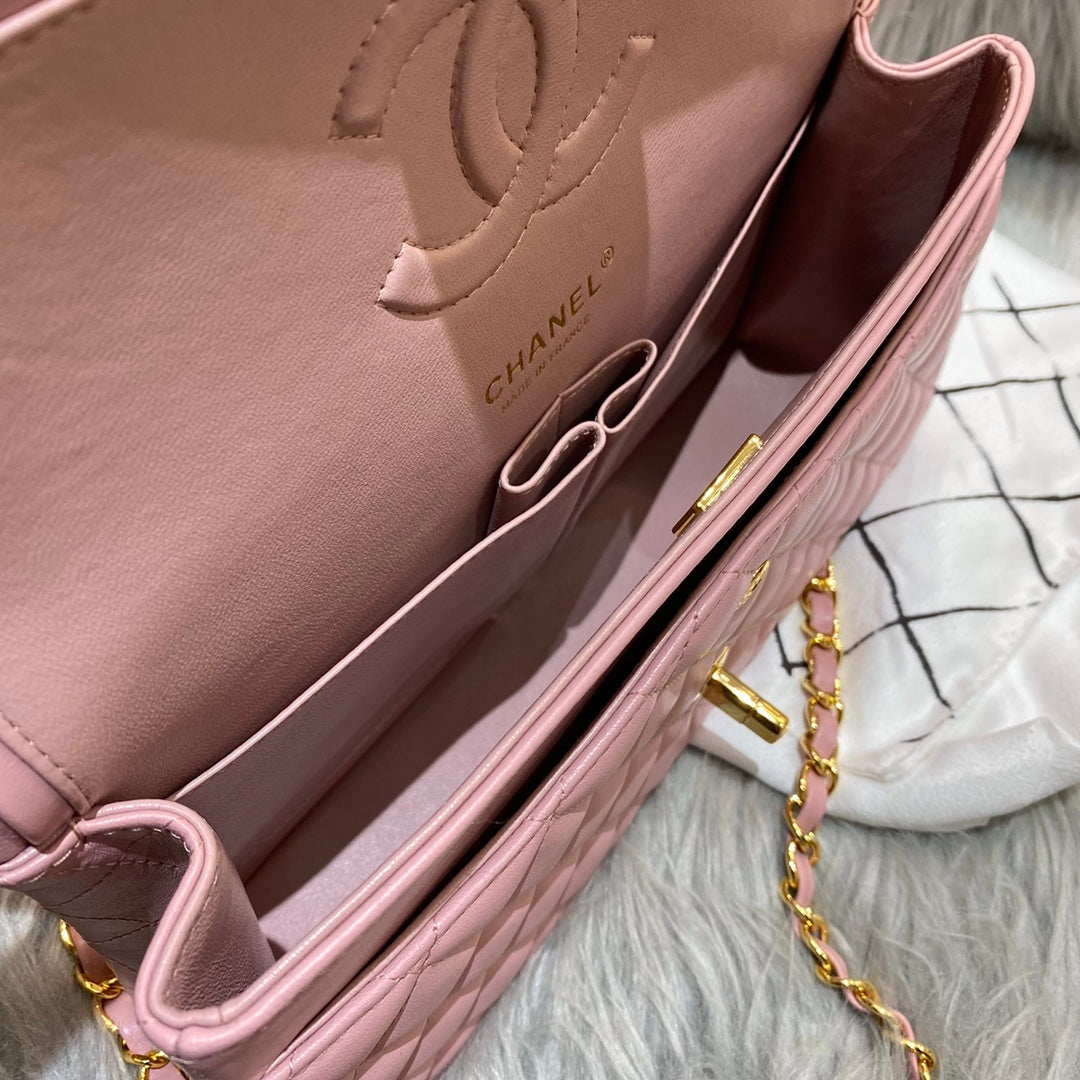 CH CLASSIC 11.12 HANDBAG 25.5 Lambskin Pink