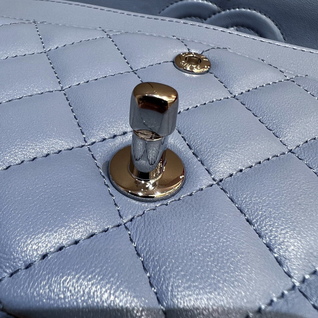CH  CLASSIC 11.12 HANDBAG 25.5 Lambskin Baby Blue
