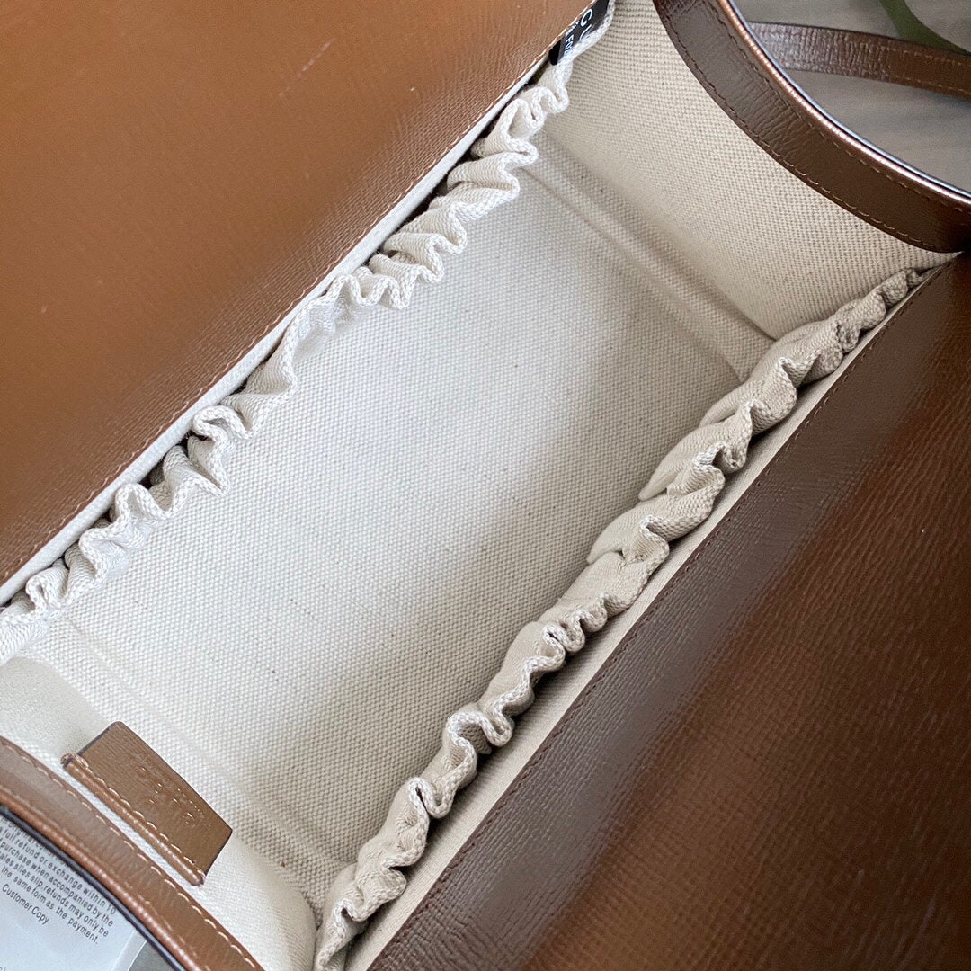 GC Horsebit 1955 Mini shoulder bag Beige and ebony