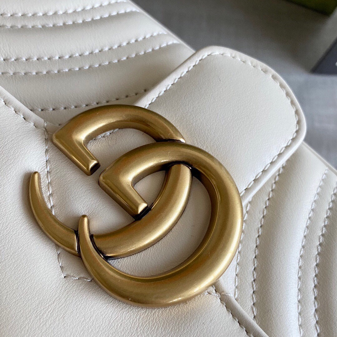 GC  GG Marmont mini shoulder bag Black / White / Red / Gray Blue