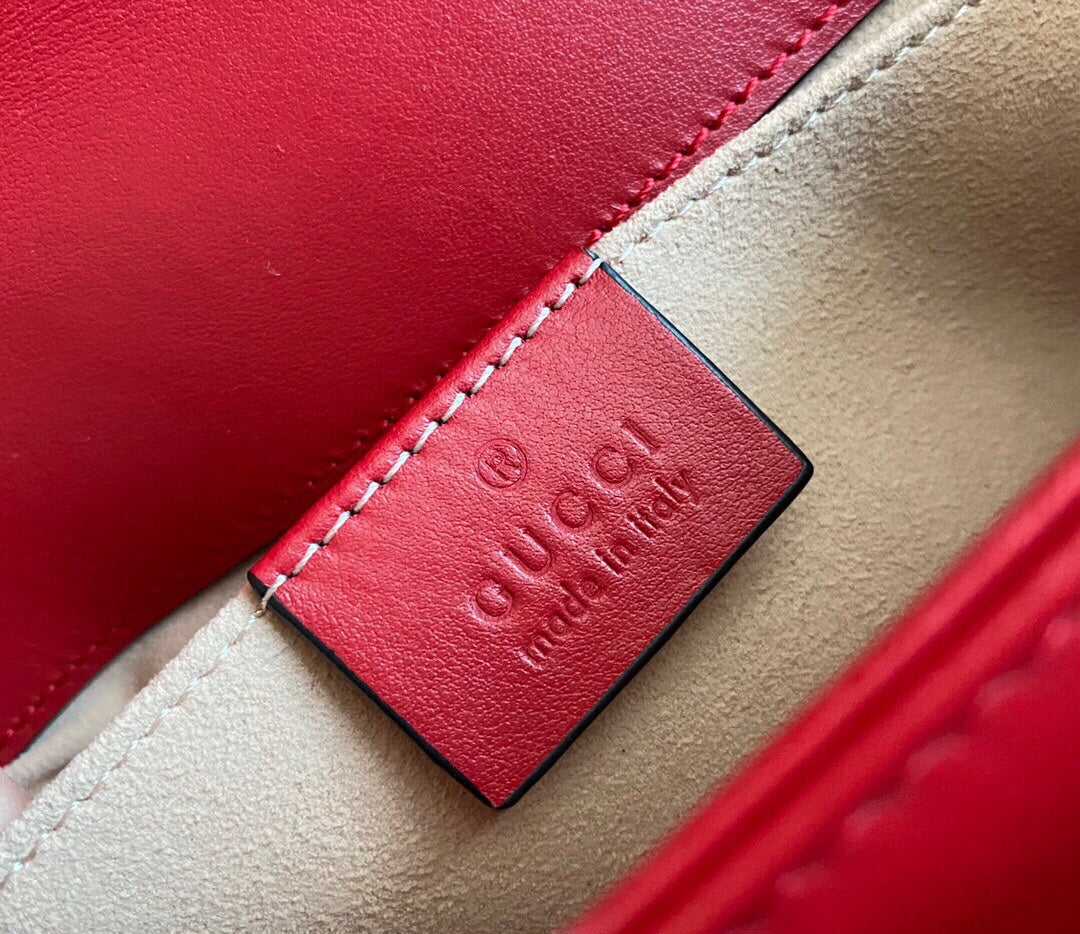 GC  GG Marmont mini shoulder bag Black / White / Red / Gray Blue