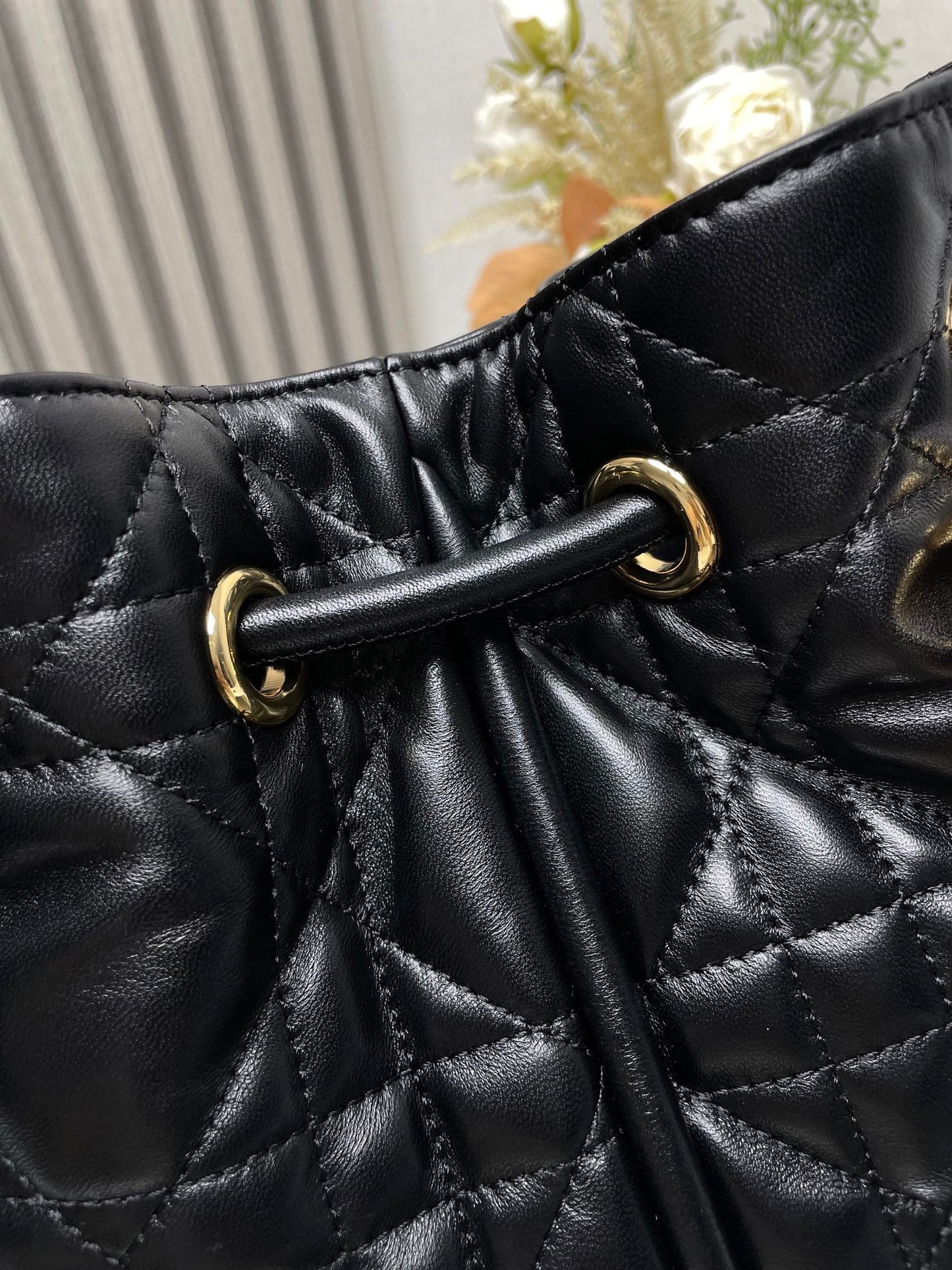 DO  Medium  Nolita Bag Black Macrocannage Lambskin
