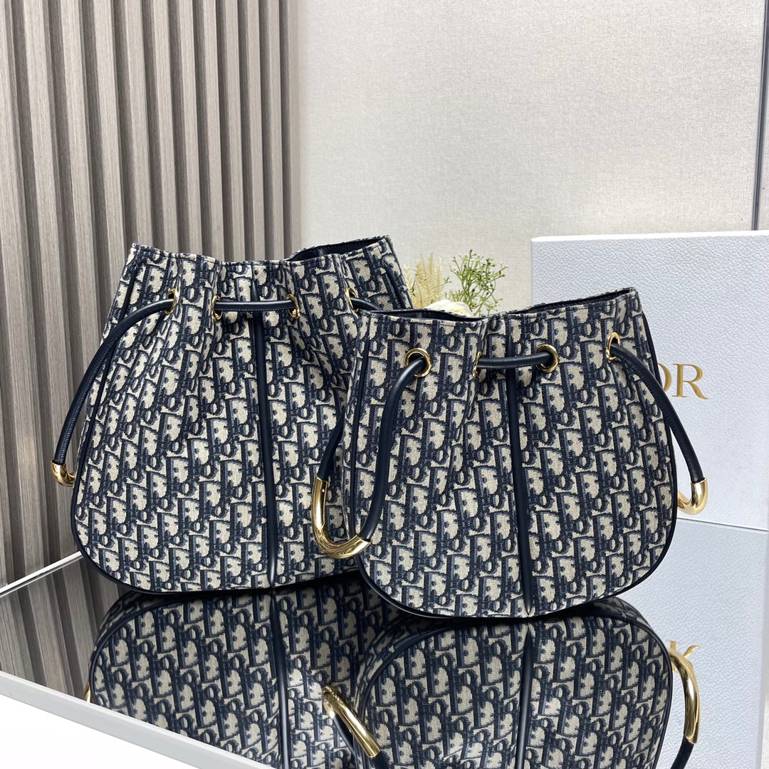 DO Medium / Large Nolita Bag Blue Dior Oblique Jacquard