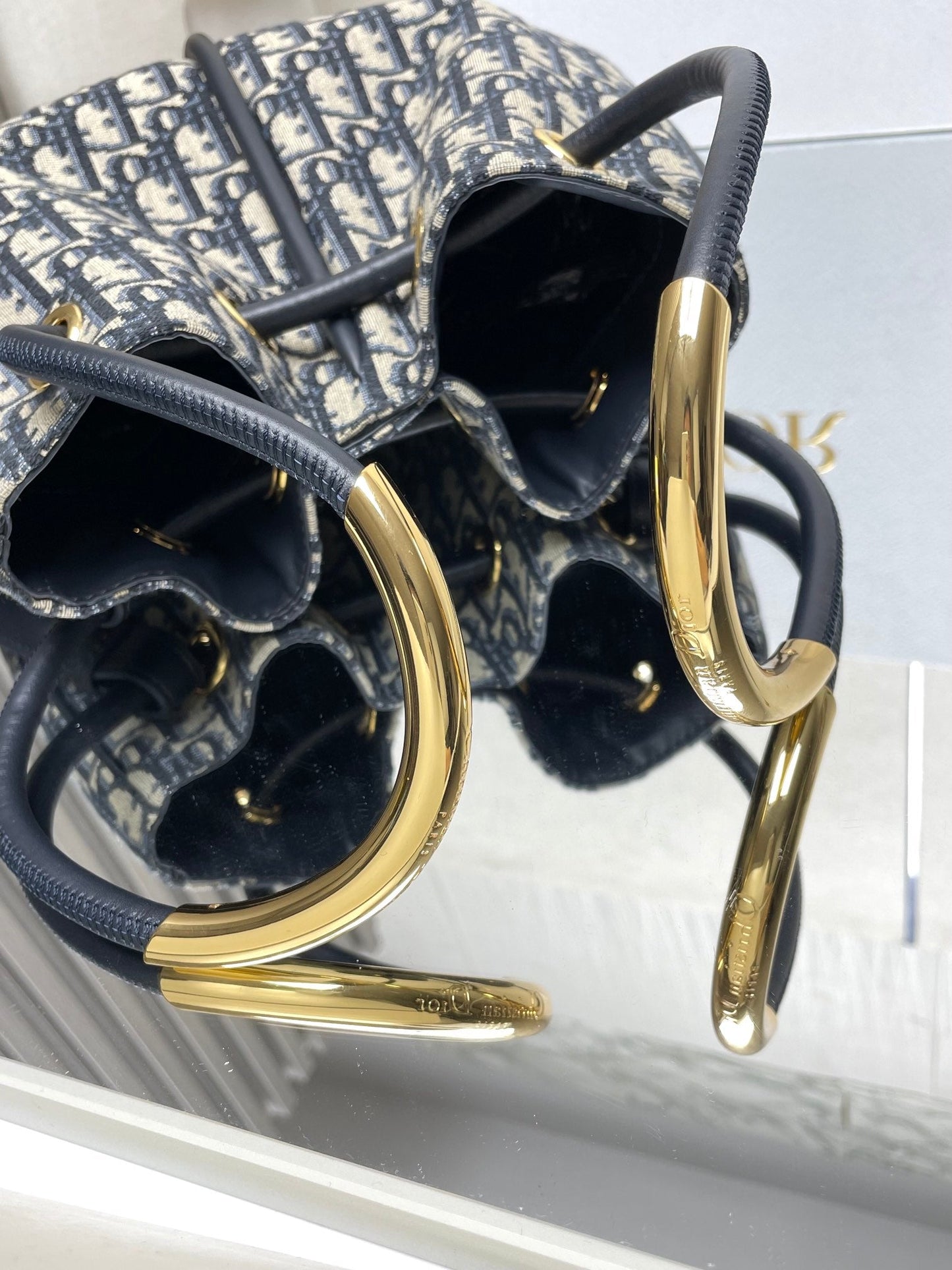 DO Medium / Large Nolita Bag Blue Dior Oblique Jacquard