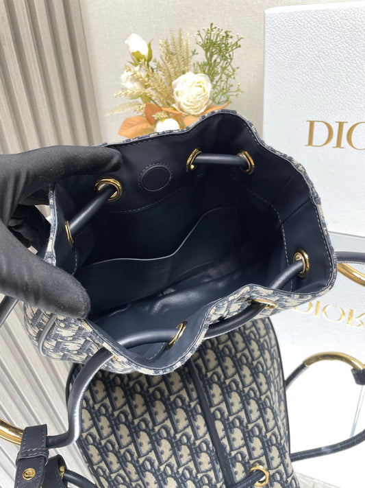 DO Medium / Large Nolita Bag Blue Dior Oblique Jacquard
