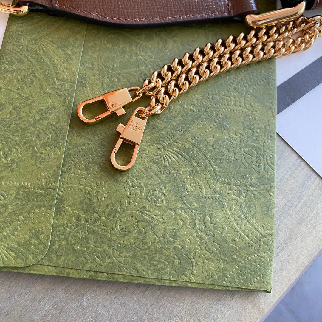 GC Horsebit 1955 small shoulder bag Beige and ebony