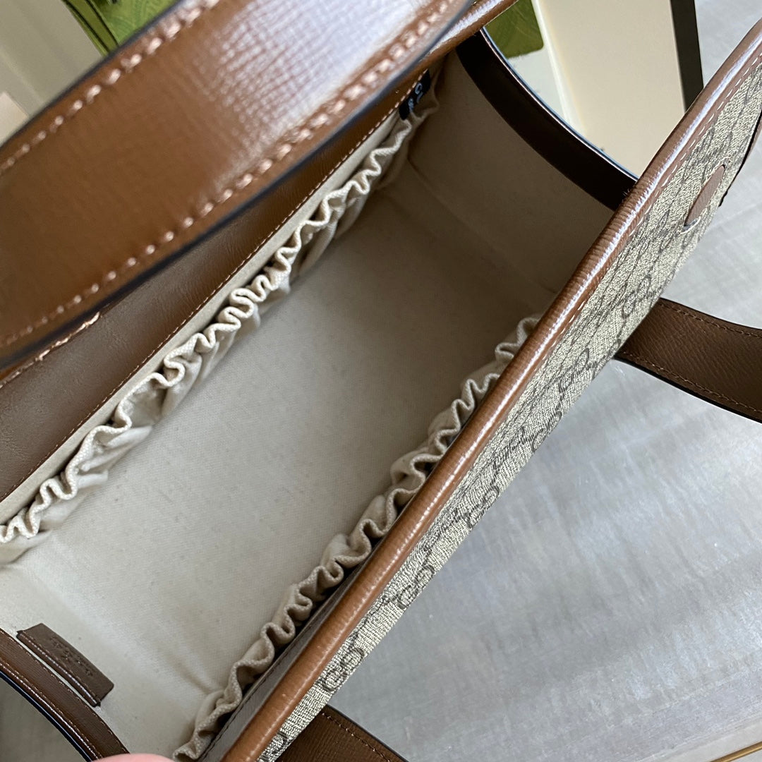 GC Horsebit 1955 Mini shoulder bag Beige and ebony