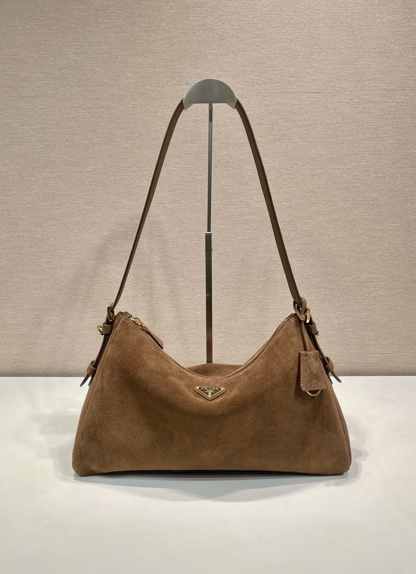 PD Aimée large leather shoulder bag Nubuck leather