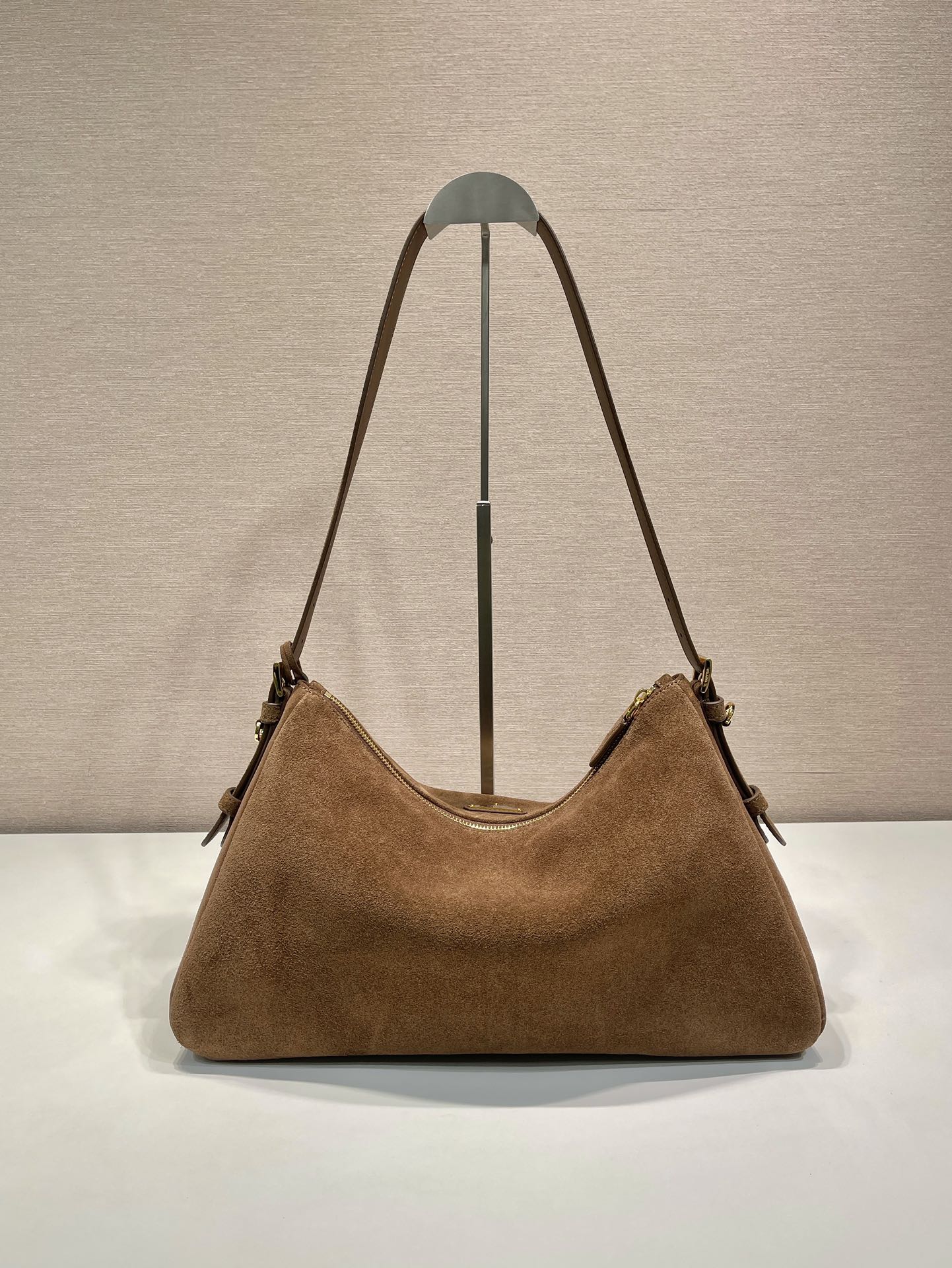 PD Aimée large leather shoulder bag Nubuck leather