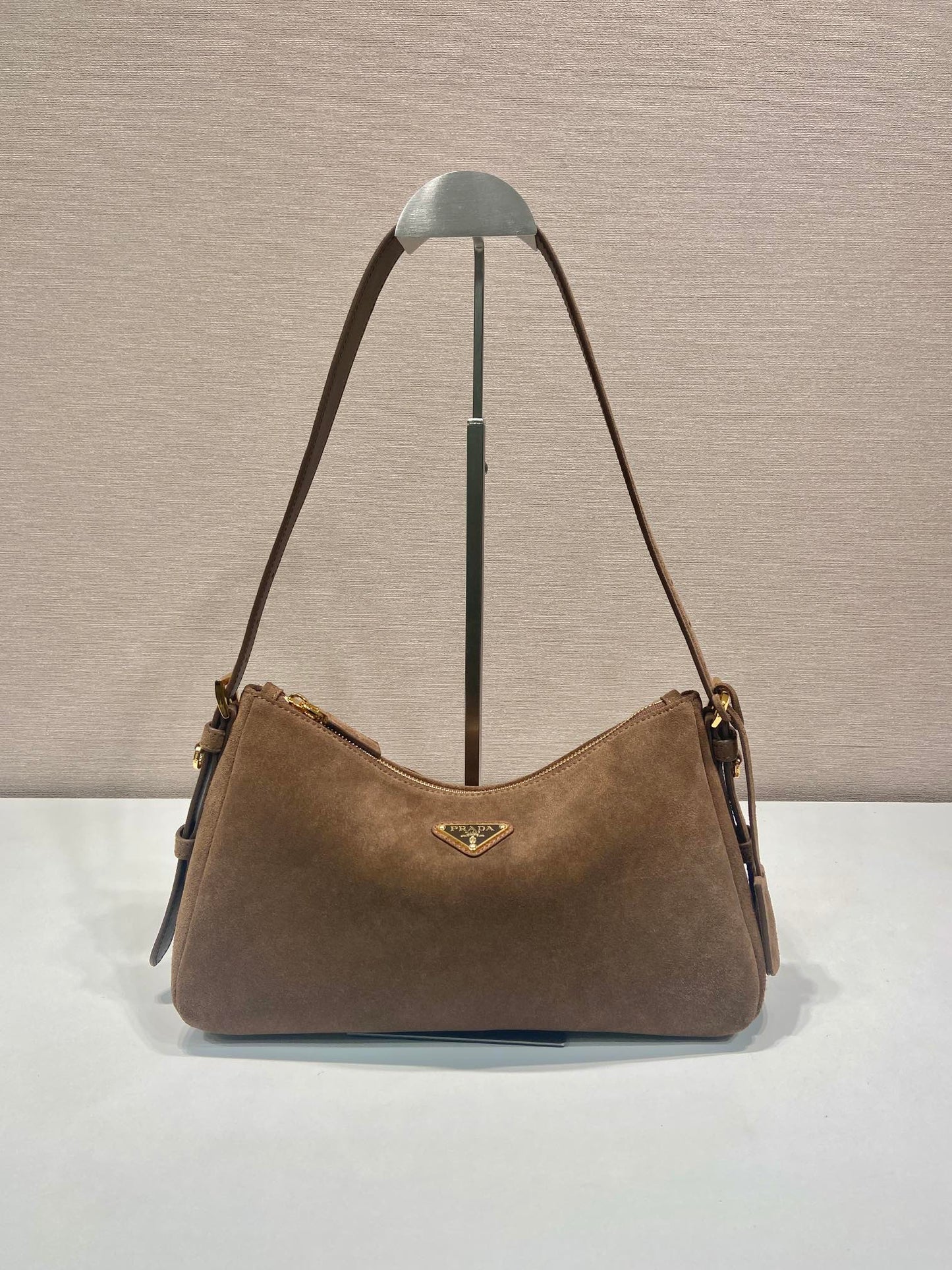 PD Aimée large leather shoulder bag Nubuck leather