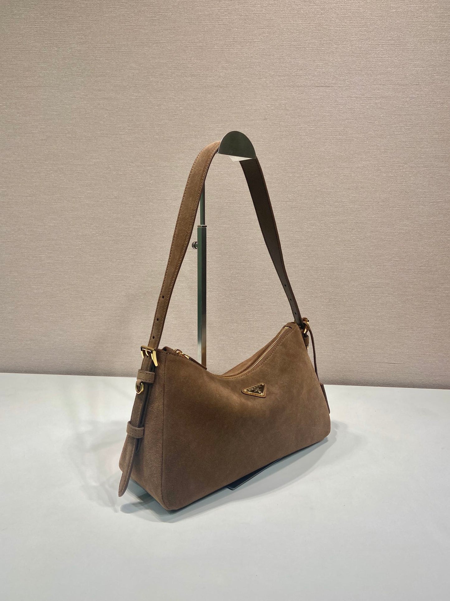 PD Aimée large leather shoulder bag Nubuck leather
