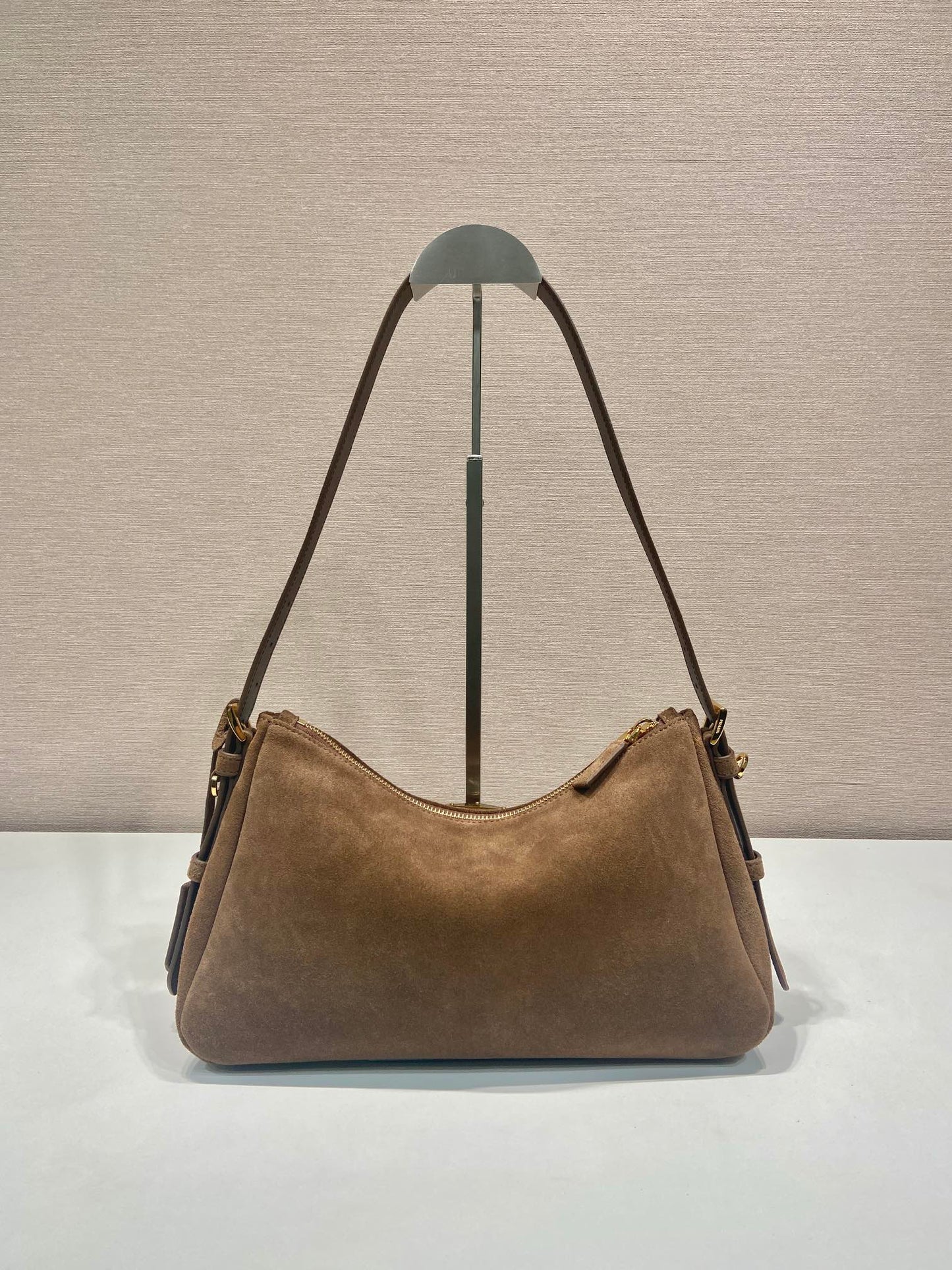 PD Aimée large leather shoulder bag Nubuck leather