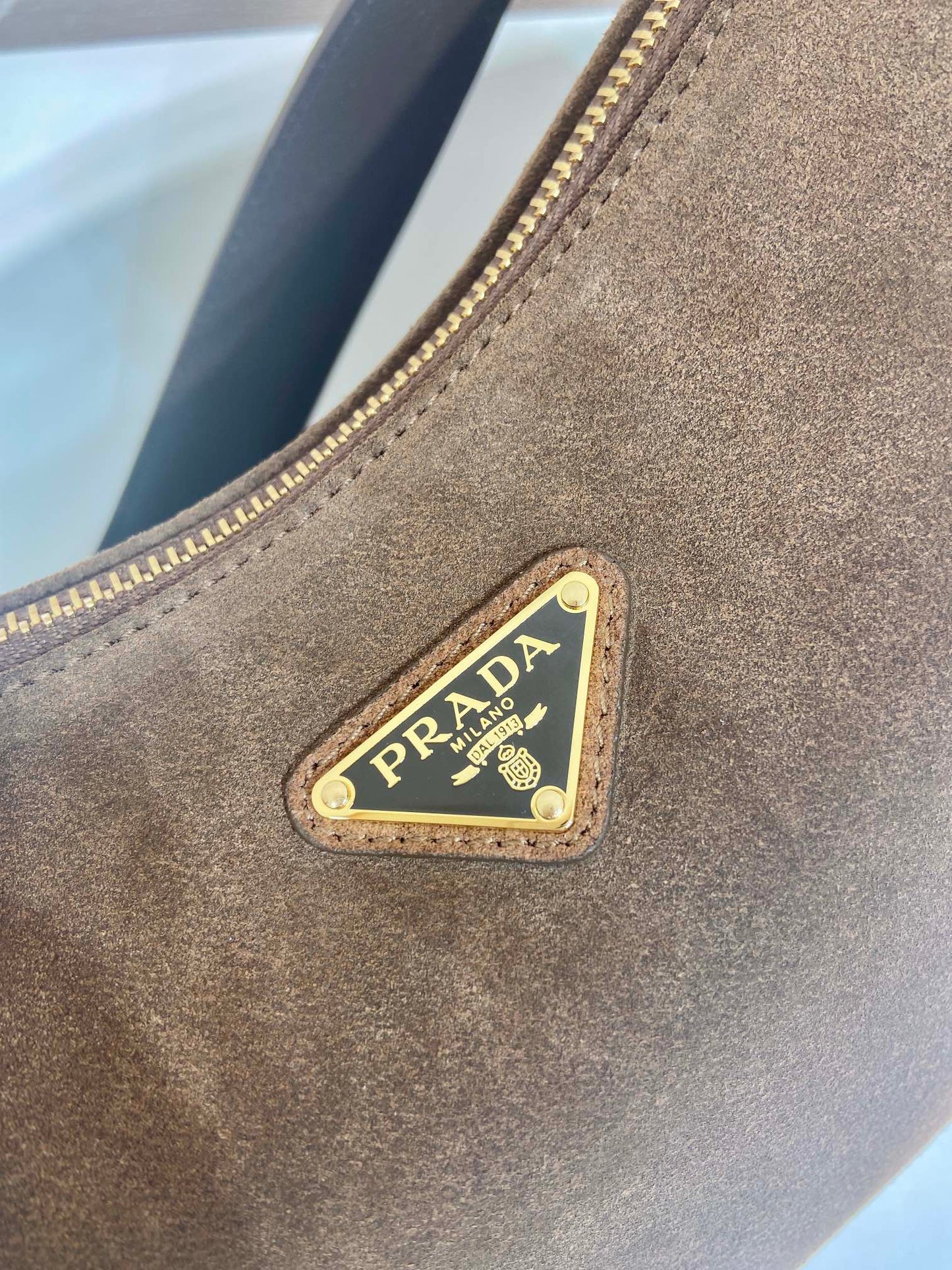 PD Aimée large leather shoulder bag Nubuck leather