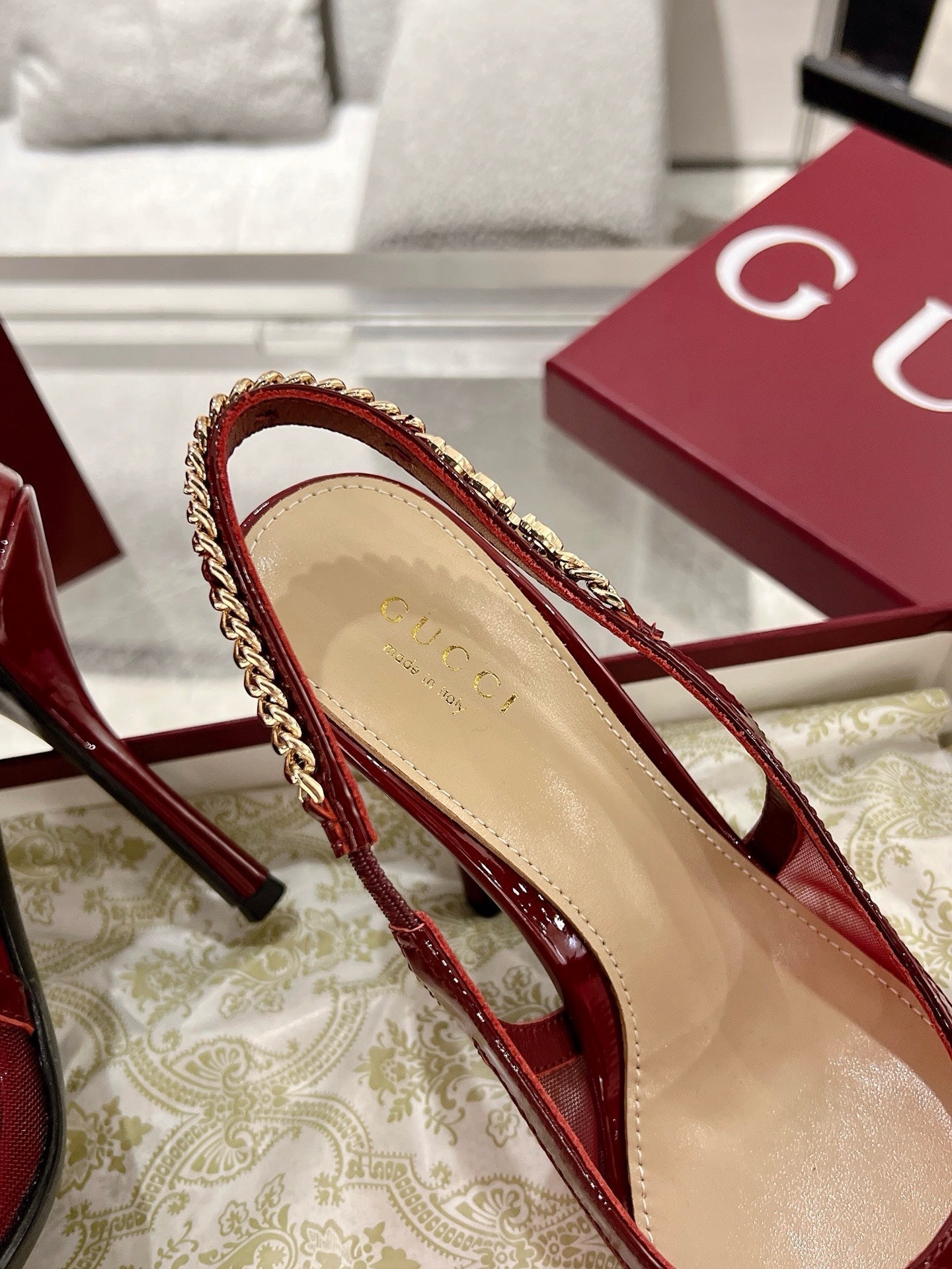 G* New Chain High Heel Sandals