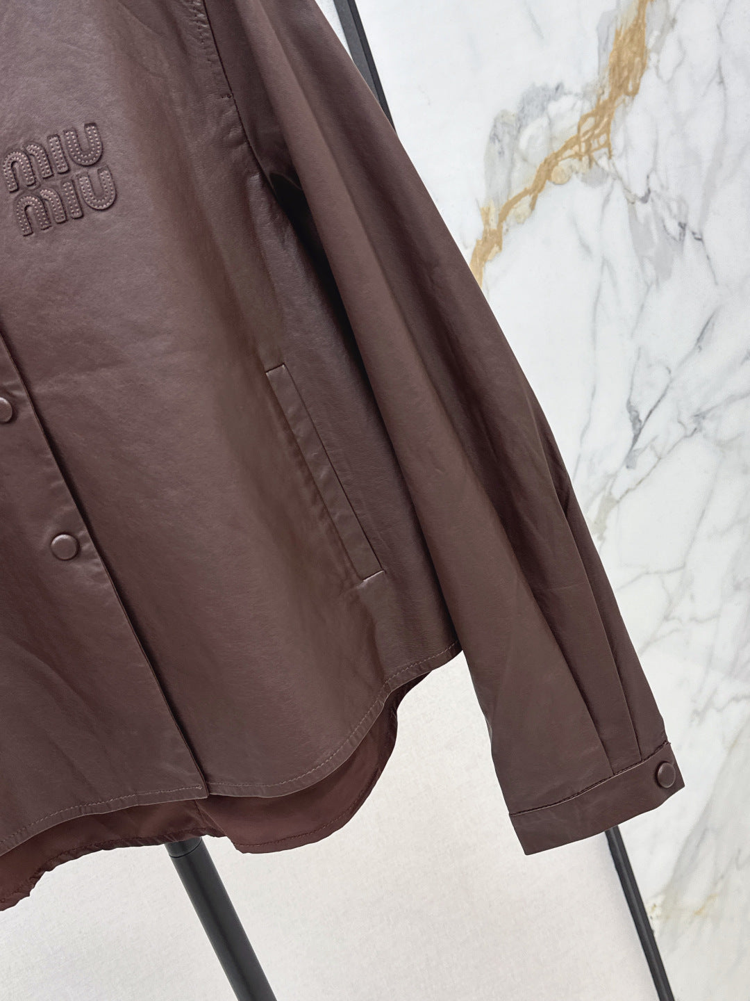 Miu 25fw motorcycle jacket