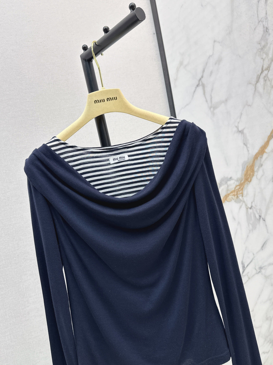 Chan New Striped bottoming shirt